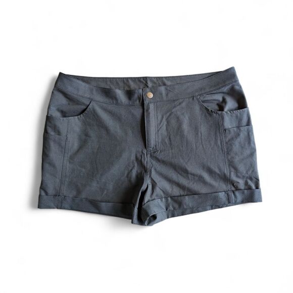 ZYIA Not just A Trail Activewear Black Cuffed Shorts Extra Media Pockets Sz XXXL - Picture 5 of 10
